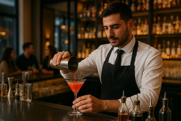 Image de couverture pour l’article "Chef barman : guide complet pour exceller derrière le bar"