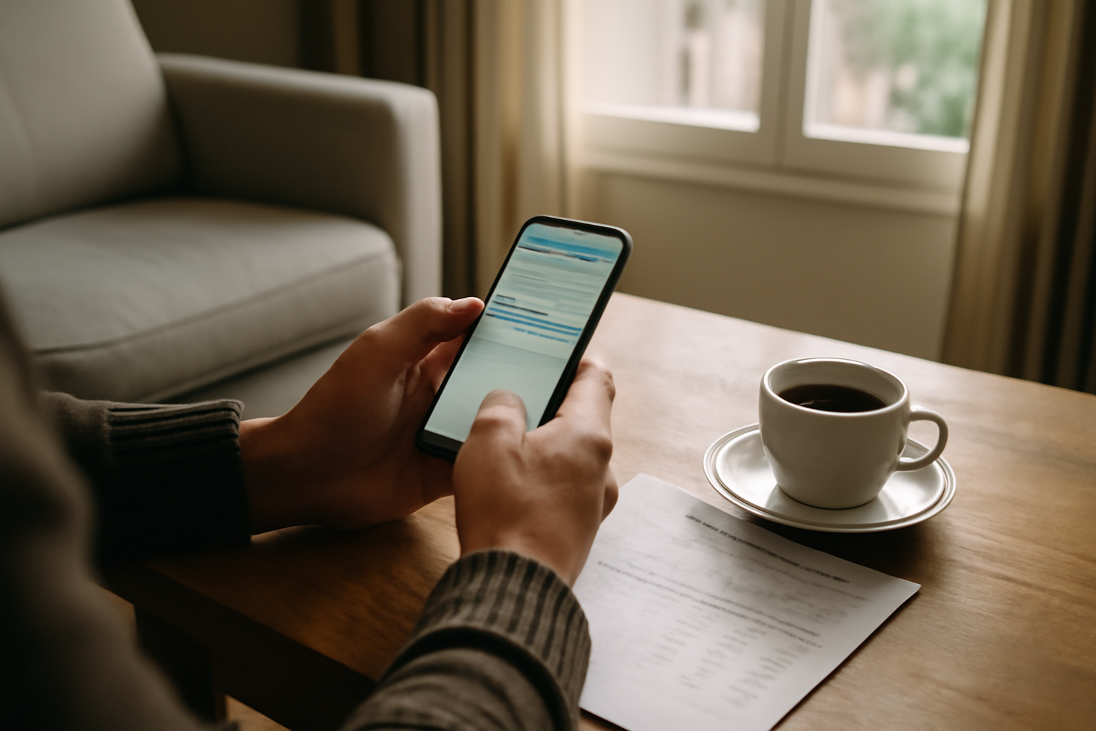 à quelle heure arrive le virement pôle emploi : contrôle sur smartphone et relevé bancaire