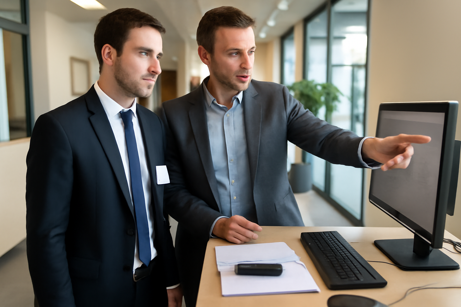 immersion en entreprise : candidat en situation de travail dans une entreprise française