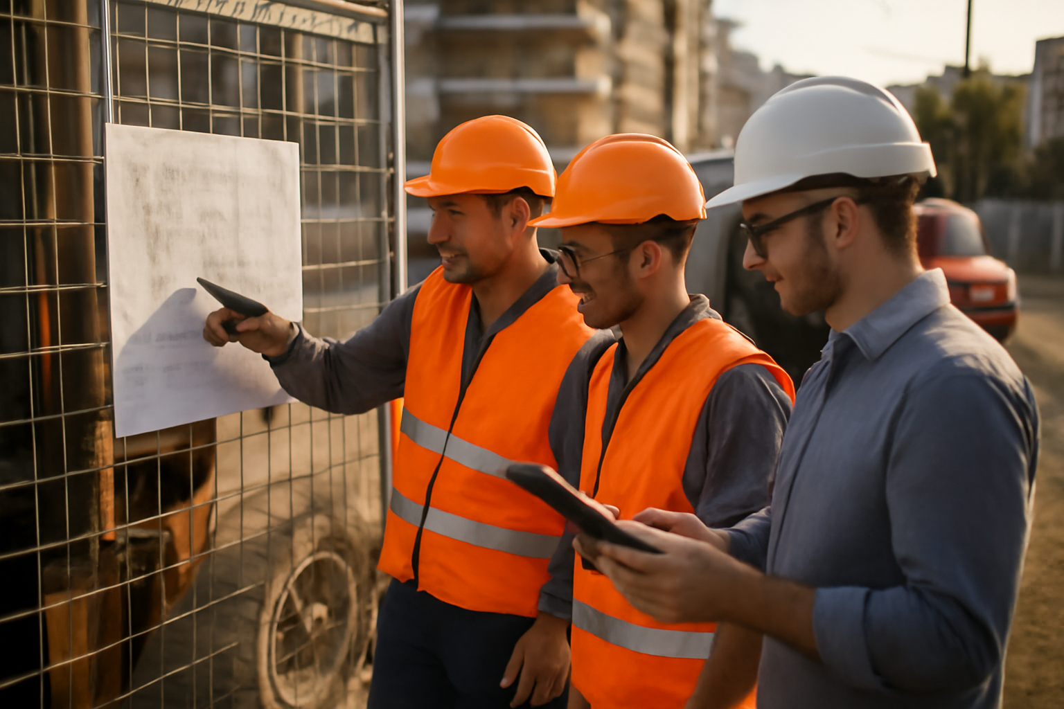 Métiers qui recrutent et qui paient : équipe sur un chantier et technicien en contrôle qualité