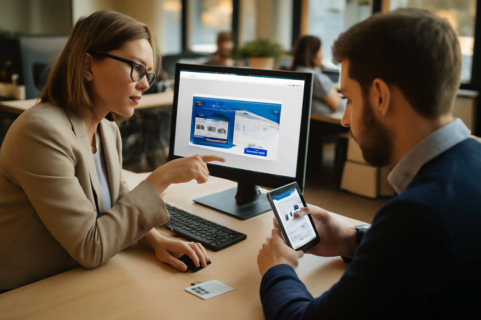 advango cse : écran de billetterie CSE sur ordinateur et smartphone en entreprise