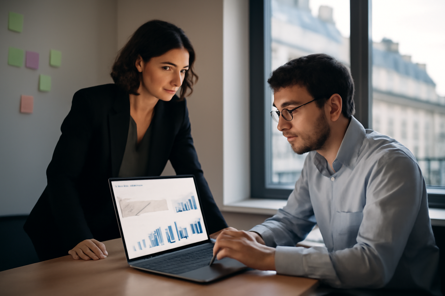 viralité organique dirigée pilotage KPI sur tableau de bord en entreprise, équipe marketing et écran avec graphiques