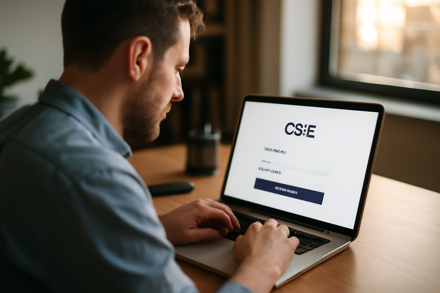 Écran de connexion d’un espace CSE avec champ « Identifiant email » et bouton « Se connecter »