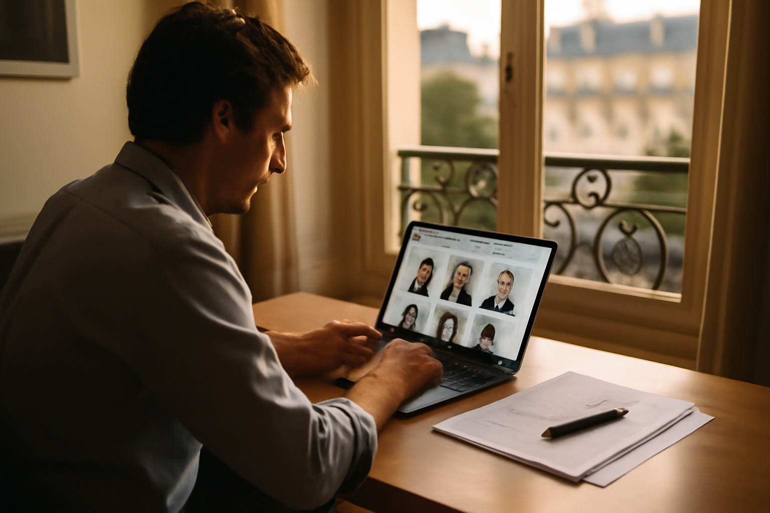vwww.cadreseniorconsulting.fr contact et accompagnement, écran avec page de contact et documents